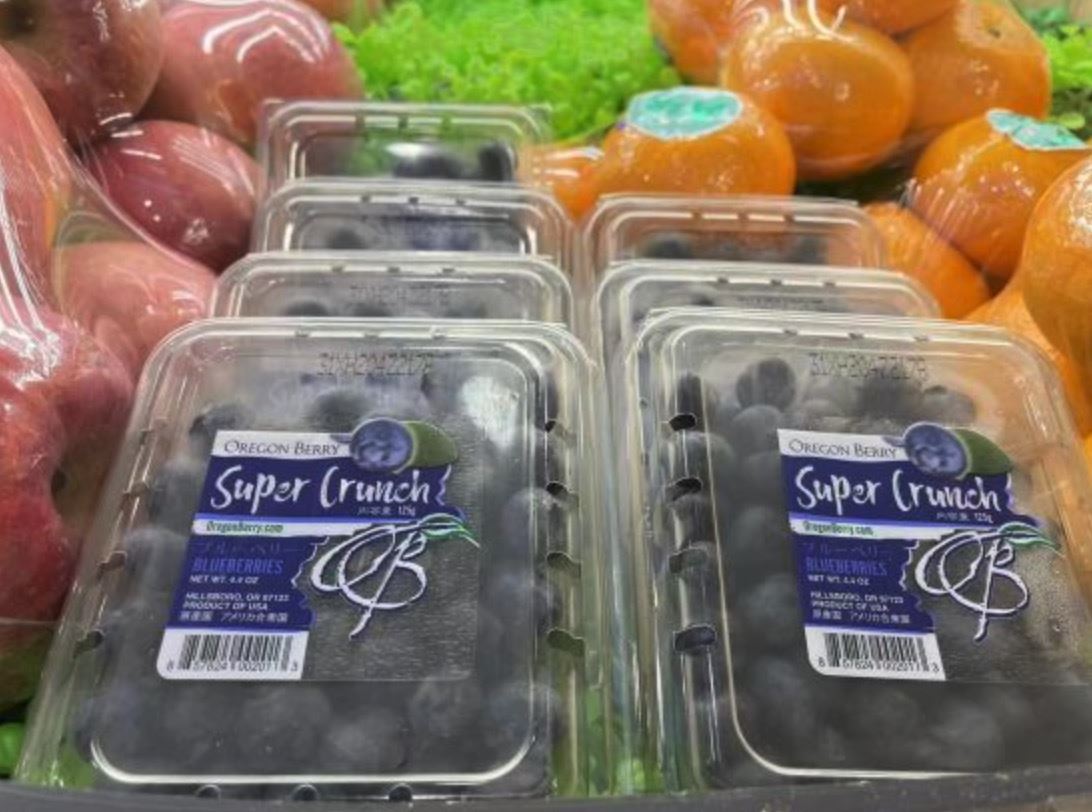 美国“蜜桃味”蓝莓亮相中国市场